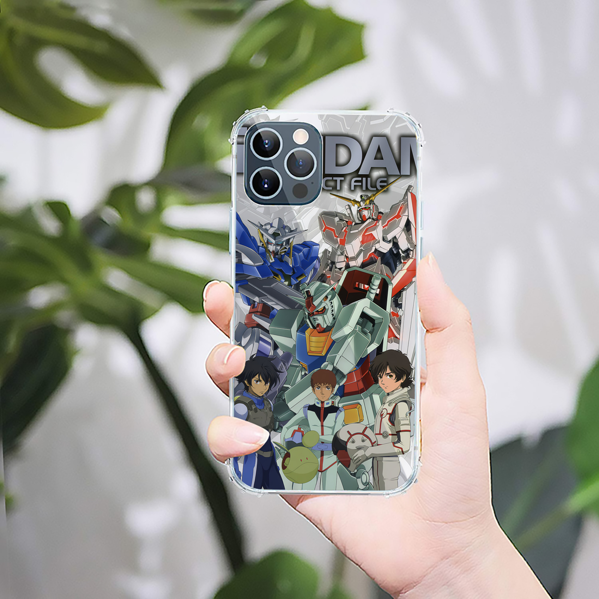 （画像用） 機動戦士ガンダム Mobile Suit Gundam 【iPhone 12シリーズ対応】透明スマホケース（クリアソフトケース）